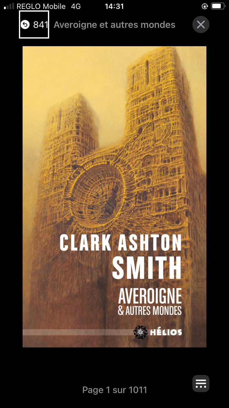 Couverture de Averoigne & autres mondes de Clark Ashton Smith (ebook).