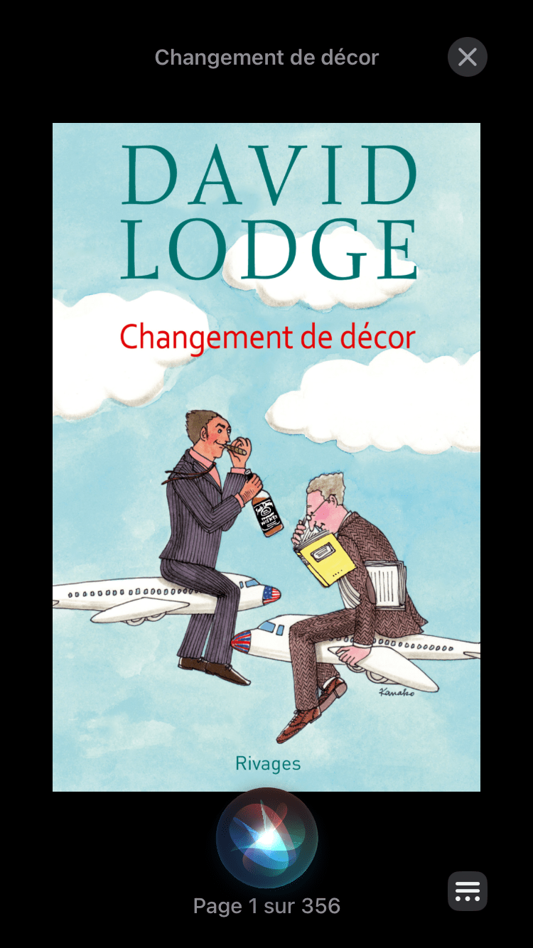 Couverture de Changement de décor de David Lodge (ebook).