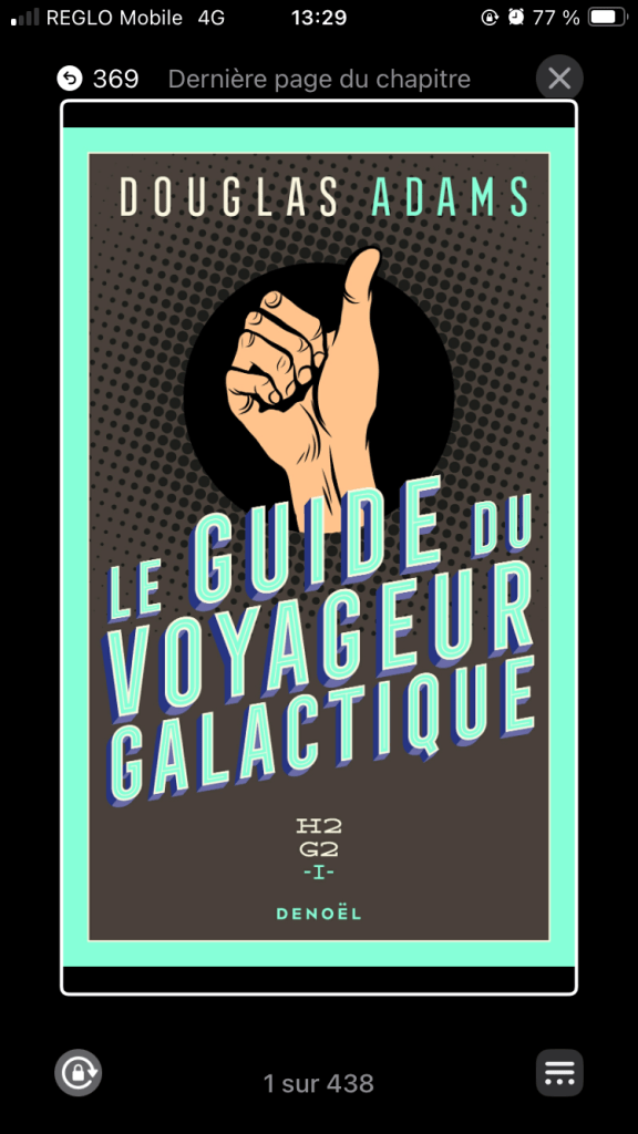 Couverture (ebook) du Guide du voyageur galactique (H2G2 tome 1) de Douglas Adams