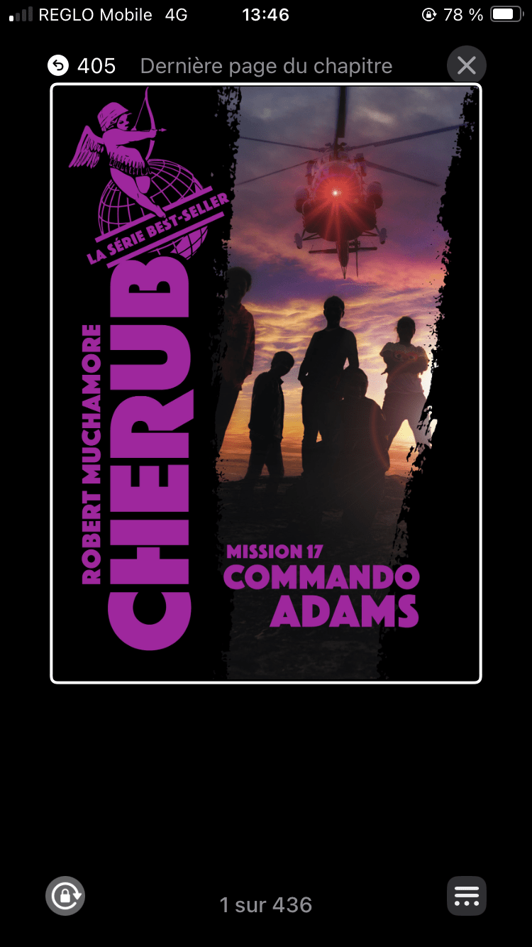Couverture (ebook) de Commando Adams (Cherub, tome 17) de Robert Muchamore.